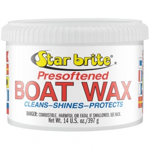 Wax, 397g. 


	Star Brite tekne wax' carnauba formülllüdür. El veya ped ile  kolayca uygulanr.

	
		Kullanm kolay, yumuatlm wax formülü
	
		Derin, zengin bir parlaklk salar
	
		Solmaya, tebeirlenmeye, oksidasyona ve UV nlarna kar uzun ömürlü koruma
	
		Fiberglas, alüminyum, krom ve boyal yüzeylerde kullanlabilir
	
		Tek bir admda temizler, parlatr ve korur
	
		Direkt güne  altnda dahi uygulanabilir
