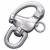 Swivel bail, AISI 316 stainless steel.