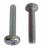 Philips pan head machine screw, DIN 7985, AISI 304 Stainless steel.