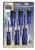 Floating 6 pieces stainless steel screwdriver set