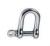 Dee shackle, AISI 316 stainless steel.