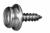 Fasnap fastener. Self tapping screw stud. Stainless steel.