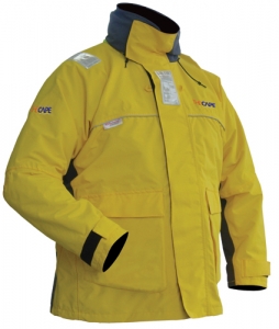 The Cape Offshore Ceket. Nefes alabilen özel kuma ile su ve rüzgar geçirmez.

	
		Katlanarak yaka içine gizlenebilen, ayarl, yüksek görünürlükte, floresan renkli balk
	
		Boyun bölgesini kapatan velcrolu boyunluk
	
		Boyun bölgesinde tahri etmeyen ve scak tutan polar iç yap
	
		Velcrolu bilek ayar manetleri.
	
		Velcro ile ayarlanabilen  bilek ayar manetleri
	
		Omuzlarda, göüste ve kol manetlerinde reflektif bantlar
	
		Göüs hizasnda reflektif biye
	
		Velcro kapakl iki adet cep
	
		File astar
	
		Fermuarl iç cep.
	
		Velcrolu kapak ile suya mukavim ön fermuar