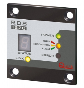 Quick redresörler için gösterge paneli. 30A ile 80A arası redresörler için.
Model RDS 1520. 12/24 V DC. 60x65x20mm. Redresörün durumunu
gösterme. Bilgi transferi için CAN veriyolu arayüzü. Kolay montaj.