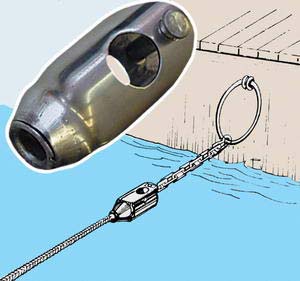 Zincir ve halat birletirme konnektörü. AISI 316 paslanmaz çelik.