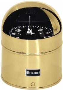 Ritchie Globemaster® D-615-X pusula. 2° veya 5° kadran alternatifleri mevcuttur. Motoryat ve yelkenlilerde kullanlabilir. Kompansatör ve aydnlatmaya sahiptir.