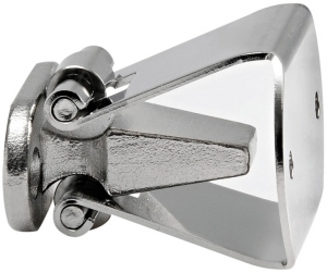 Stoper, paslanmaz çelik+kromaj. 35x20 mm.