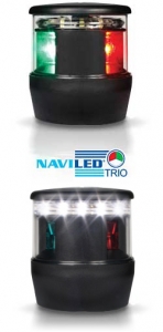 Hella Marine NaviLED üç renkli, demir fenerli seyir feneri, 2 NM. Multivolt™ 8-28V DC. 

Denizde güvenilirlik, etkinlik ve görünebilirlik için gelitirilmi ve son model LED teknolojisi birletirilmitir. IP67 snf tamamen contalanm olup tuzlu suya kar dayankldr. Gelimi uzun ömürlü cam ve gövde malzemeleri ve kantlanm Hella Marine LED teknolojisi birleerek titreim, çarpma ve ok darbelere kar olaanüstü direnç salar. NaviLED® Trio salam bir tutu ve güvenilir bir elektrik balants için esiz AISI 316 paslanmaz çelik aft milinin üstüne kuruludur. Ultra düük akm çekimi; skele, sancak ve pupa fenerleri 3,5W’dan daha az akm çekmektedir. Çpa feneri 1,5W’dan az akm çekmektedir. BSH, IMO COLREG, USCG, ABYC; Uluslararas onayldr.