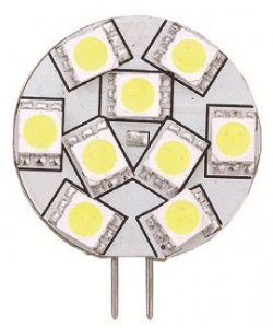 Led Ampul. G4 Tip. 10-30V DC/1.8W. 9 x 0.2 Watt scak beyaz ledli. Hüzme açs 120º. Ø 28 mm, ine ayak boyu 11 mm.