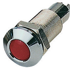 Ledli ikaz lambas. Montaj Ø 18mm. 12V.