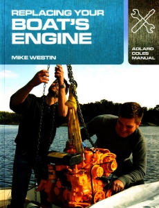 Replacing Your Boat's Engine / Mike Westin - 138 pages - softcover  

The first in a series of highly practical, hands on, step-by-step photographic manuals, Replacing Your Boat's Engine fills a gap in the market for the DIY boat builder and repairer. It is a subject covered only in piecemeal fashion by the yachting press, which, like general boat repair manuals, can't go into the level of detail Mike Westin does. This is a visual, hand-holding guide, dwelling on the practical details of replacing a boat's engine and related systems as it explains each procedure rather than focussing on the theory (which is relegated to an appendix, for those who wish to go further). 

Anyone who wishes to upgrade their boat's engine or replace an ailing or broken engine will find this step-by-step illustrated book a hand-holding godsend.

Mike Westin is a marine journalist and in his spare time a DIY boat repairer. He has owned and worked on a variety of boats, both power and sail, so is fully in tune with what boat builders and repairers need to know when taking on projects of this nature.