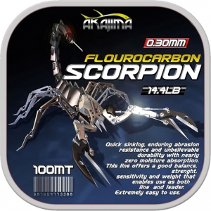 Scorpion Flourocarbon Misina


	Hzl batma, mükemmel anma direnci ve dayankllk. Bu misina mükemmel dengesi, kuvveti,

	hassasiyeti ile klavuz misina olarak da son derece kolay kullanlabilir