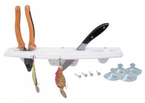 Bıçak ve pense taşıyıcı

Ağır hizmet amaçlı üretilmiştir. UV dayanımlıdır, marin sınıfıdır. Bıçak yuvası olarak kullanılabilir, pense konabilir, sahte balık asılabilir. Vantuz montajlı. Raf boyu 35 cm.