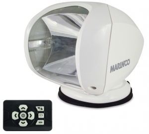 Marinco Precision Kablosuz kumandal Projektör.

Marinco Precision projektörün tüm bileenleri uzun süreli kullanm için tamamen korumal ve özel gövde tasarm bütünüyle kapaldr. Uzaktan kumanda ile projektör arasndaki akll kablosuz balant her ikisinin de yerleiminde kolaylk salar. 100W H3 halojen ampul ve optimize edilmi reflektör ile lens sürekli ve parlak bir k hüzmesi salar.

	
		Çift hzl, 370° yatay dönü, 120° dikey hareket
	
		Projektör IP56, kumanda IP54 su geçirmez
	
		UV dayanml ASA polikarbonat gövde ve lens
	
		Tek dokunuta S.O.S
	
		280 metre hüzme mesafesi
	
		65 metre kablosuz kumanda mesafesi
	
		19x19x23.5 cm, 1.5 kg
	
		Kumanda ebad 88x57x19 mm
