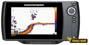 SONAR: Mega Down Imaging

	455kHz:440-500kHz derinlik: 107m

	MEGA: 1075-1150kHz derinlik: 38m

	Çift Spektrum CHIRP  

	Tam Mod: 150-220 kHz

	Dar Mod: 180-240 kHz @ 25º

	Geni Mod: 140-200 kHz @ 42º
	
	Networking Bluetooth®
Derinlik: 366m