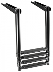 Komple siyah teleskopik merdiven.


	AISI 316 paslanmaz çelik merdiven, modern bir endüstriyel prosesle siyah kaplanmtr.