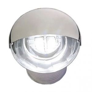 Plastik gövde. Paslanmaz çelik kapakçk. 
12V DC. 2 x 0.2W led. Ø 33 mm.