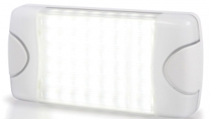 Hella Marine Duraled tavan lambas. 36 ledli.

Led teknolojisinin tüm avantajlarna sahiptir. UV nlarna dayankl salam akrilik gövdesi ayn zamanda IP67 snf su geçirmezdir. Enerji tüketimi 7 Watt'n altndadr. 

5000K (Souk beyaz) renk scakl. 
Multivolt (9-33V DC)
177x100x30 mm h.