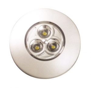 Led’li tavan lambas. Pilli (3xAAA). Sva üstü montaj. On-Off switchli. Pil dahil deildir. Ø 70mm, h 20mm.