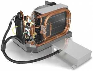 Vitrifrigo Marine Klima. Paket tip. 16000 BTU.

	Kompresör, deniz suyu kondansesi, evaporator ve fan tek bir kompakt ünitede birletirilmitir.Kontrol paneli dahildir.

	
		Bakr borulu heat exchanger.
	
		Farkl bir yere monte edilebilen elektrik kutusu
	
		Yönü deitirilebilir güçlü fan
	
		D kabuu bakr, iç kabuu nikel borulu, yüksek verimlilikte deniz suyu kondansesi
	
		Drenajl, paslanmaz çelik alt gövde


	Çalma Voltaj: AC 230V/50Hz/Tek Faz
	Nominal Soutma Kapasitesi (Btu/Saat): 16000
	Nominal Istma Kapasitesi (Btu/Saat): 18000
	Nominal güç tüketimi (soutma modunda) (kW): 1.1
	Nominal güç tüketimi (stma modunda) (kW): 1.3
	Nominal Amperaj (Soutma modunda) (A): 5
	Nominal Amperaj (Istma modunda) (A): 5.5
	Hava ak (m3/saat): 640
	Drenaj hortum Ø (mm): 18
	Hava kayna hortum Ø (mm): 152
	Elektrik kutusu ebad (mm): 206x188x64
	Arlk (kg): 31
	Genilik (mm): 557
	Yükseklik (mm): 340
	Derinlik (mm): 349
	Tavsiye edilen pompa kapasitesi (L/Saat): 1500