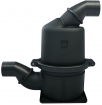 5266605 Vetus ağır hizmet tipi kompozit waterlock. 127 veya 152 mm iç çaplı egzoz hortumlarına uygundur.