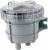 Vetus type 330 water strainer. It has polypropylene housing, polyethylene filter element, Acrylnitril cover.