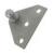 Gas spring mounting bracket. Flat type. AISI 304 Stainless steel