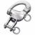 Tack shackle, with lock. AISI 316 stainless steel.