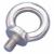 Eye bolt, AISI 316 stainless steel.