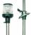 All round white lamp with telescopic pole. Stainless steel pole, RINA approved. 12V/10W. Height 60 cm. For boats up to 20 m.