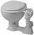 Raske RM69 marine toilet. Type SEALOCK. Manuel toilet for all motorboats and sailing boats.