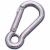 Carabiner with eye, AISI 316 stainless steel.